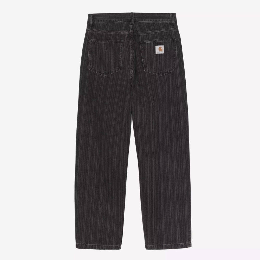 Carhartt WIP Men's Ryland Pant Black Striped Size 34 NWOT